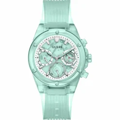 Guess Montres|Montre Femme Athena en Silicone verte