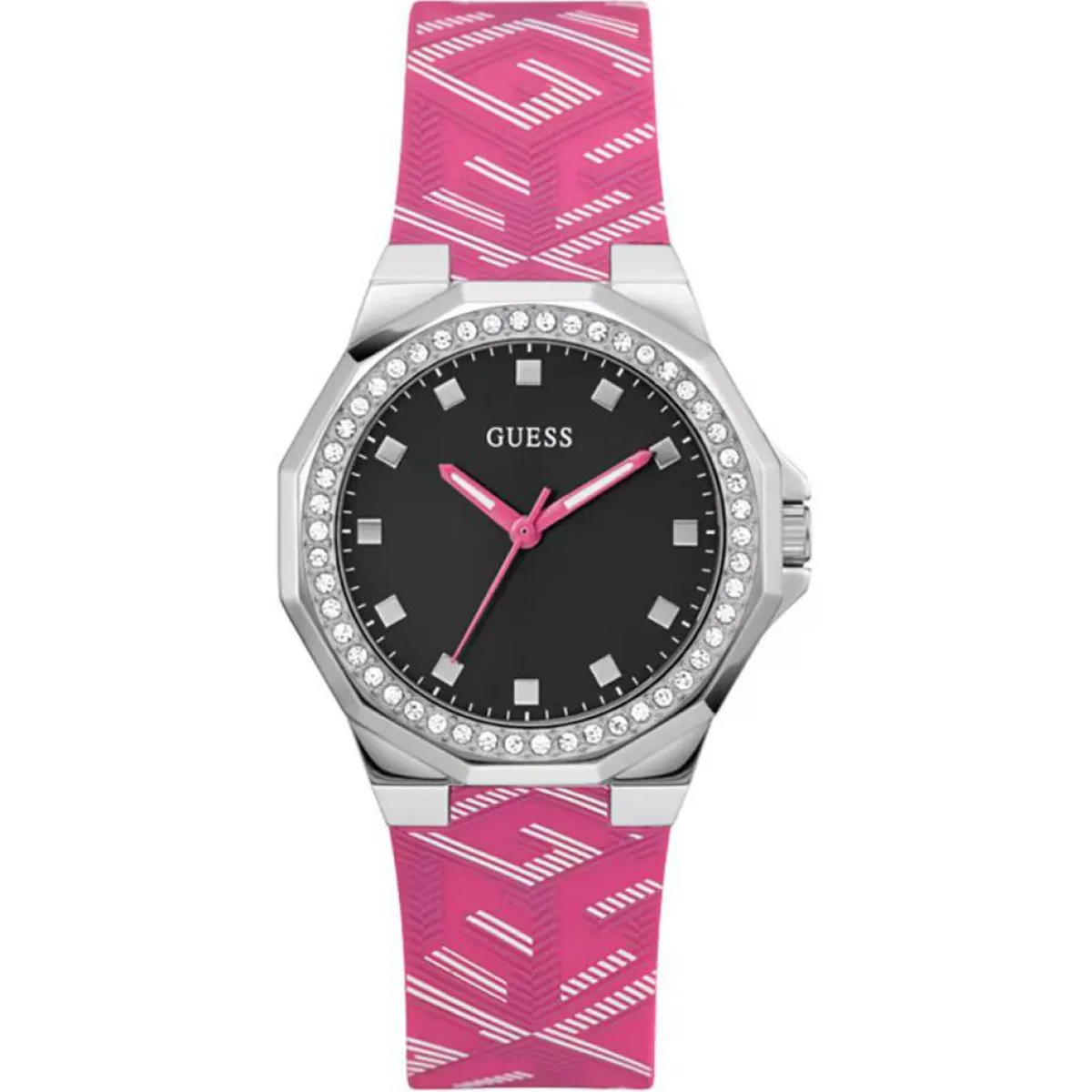 Guess Montres|Montre Femme Avril en Silicone rose