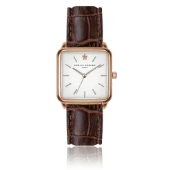 Amelia Parker Montres|Montre Femme Bay en Cuir marron