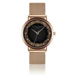 Amelia Parker Montres|Montre Femme Coral en Acier rose doré