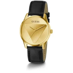 Guess Montres|Montre Femme Emblem en Cuir noire
