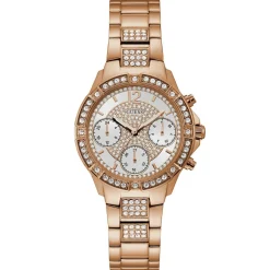 Guess Montres|Montre Femme en Acier & Cristaux Roxy rose doré