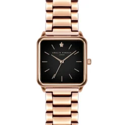 Amelia Parker Montres|Montre Femme en Acier Night Plaza rose doré
