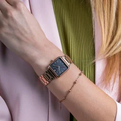 Amelia Parker Montres|Montre Femme en Acier Night Plaza rose doré