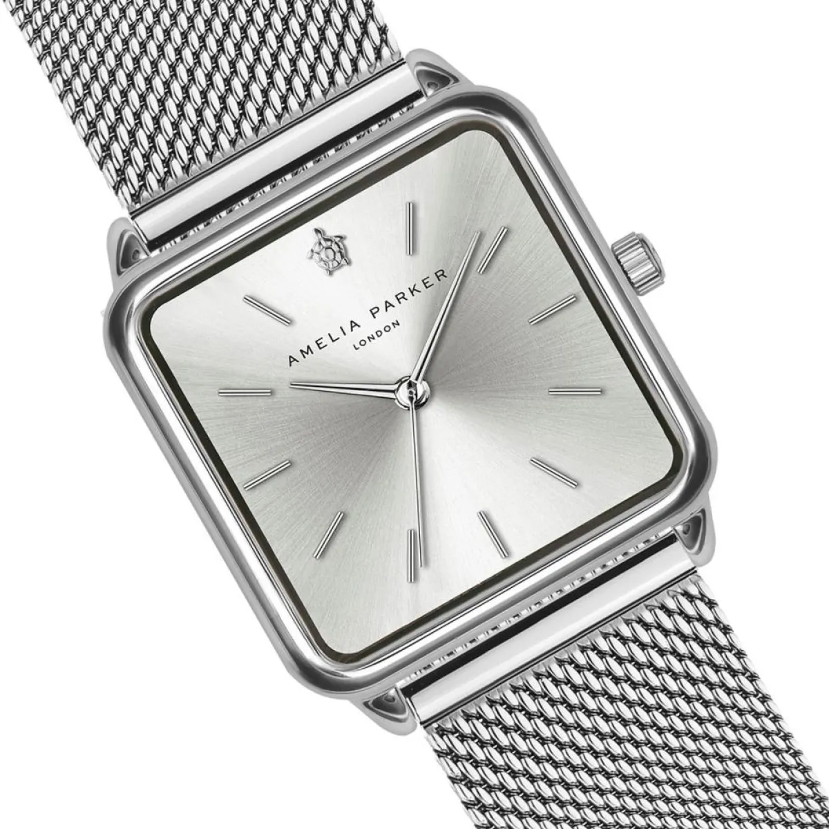 Amelia Parker Montres|Montre Femme en Acier Plaza argentée