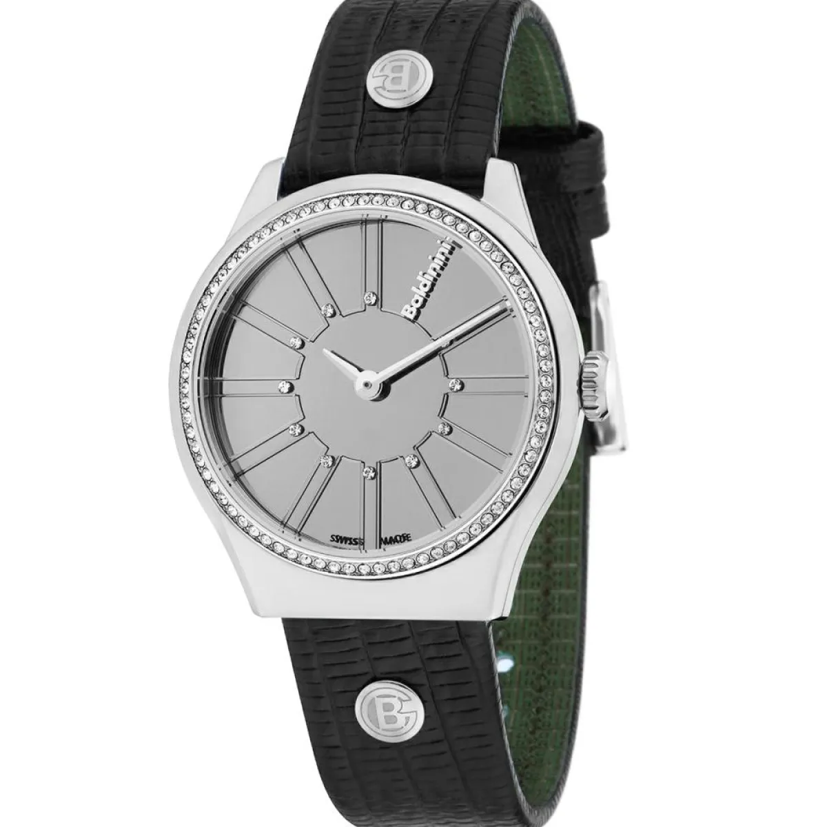 Baldinini Montres|Montre Femme en Cuir & cristaux Swarovski Adria noire