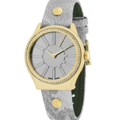 Baldinini Montres|Montre Femme en Cuir & cristaux Swarovski Adria grise