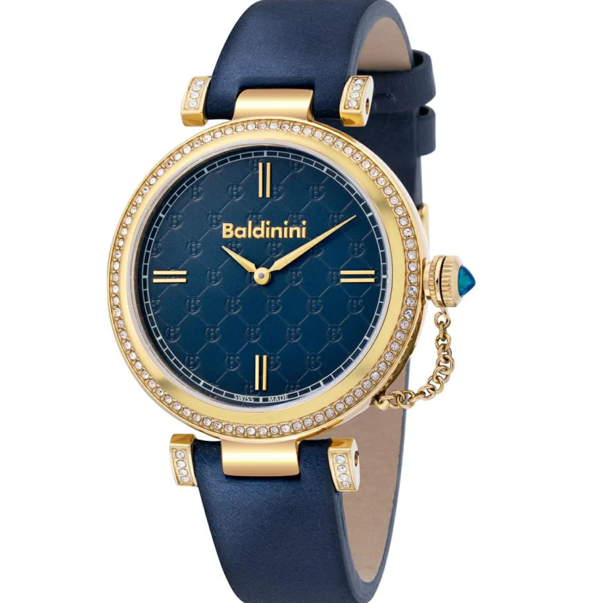 Baldinini Montres|Montre Femme en Cuir & cristaux Swarovski Dona bleue