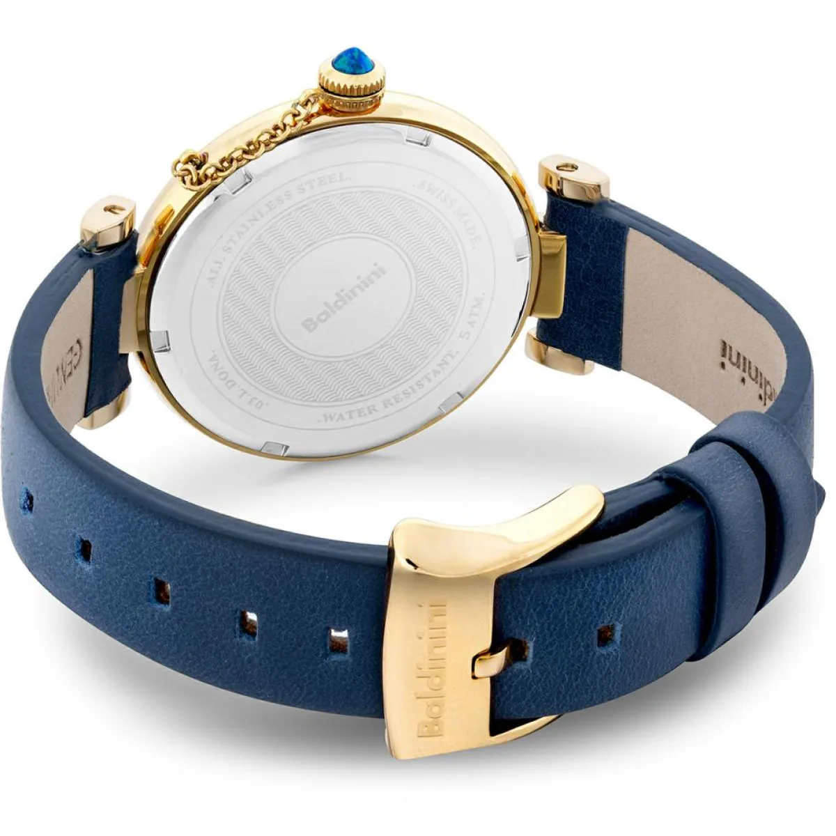 Baldinini Montres|Montre Femme en Cuir & cristaux Swarovski Dona bleue