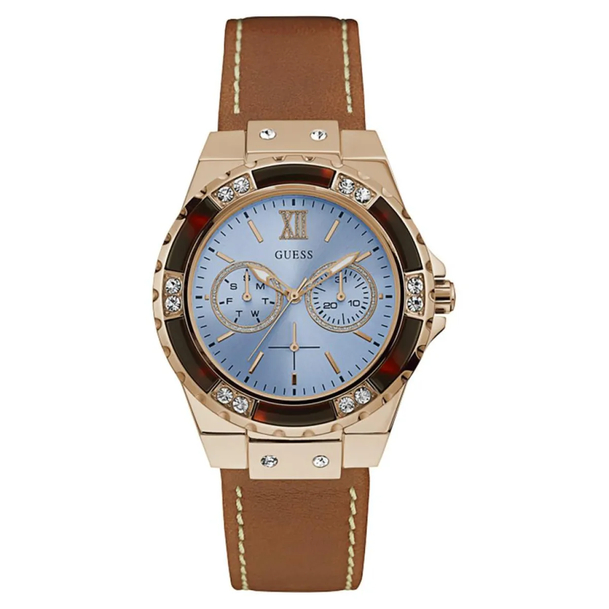 Guess Montres|Montre Femme en Cuir & Polyuréthane marron