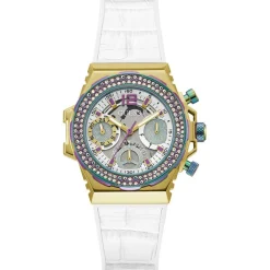 Guess Montres|Montre Femme Fusion en Cuir blanche