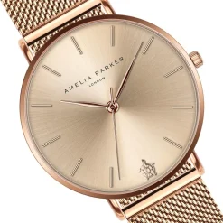 Amelia Parker Montres|Montre Femme Gold Sky en Acier rose doré