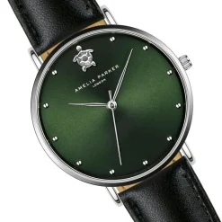 Amelia Parker Montres|Montre Femme Maya Bay en Cuir noire