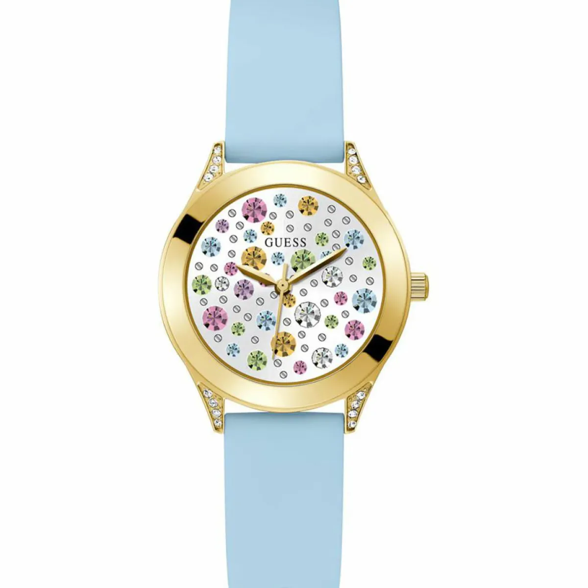Guess Montres|Montre Femme Mini Wonderlust en Silicone bleue