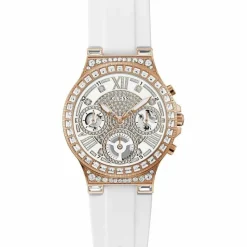 Guess Montres|Montre Femme Moonlight en Silicone blanche