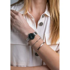 Amelia Parker Montres|Montre Femme Night Shore en Acier argentée