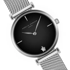 Amelia Parker Montres|Montre Femme Night Shore en Acier argentée