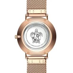 Amelia Parker Montres|Montre Femme Sea Turtle en Acier rose doré