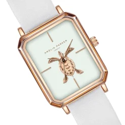 Amelia Parker Montres|Montre Femme Serenity en Cuir blanche
