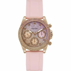 Guess Montres|Montre Femme Sparkling en Silicone rose