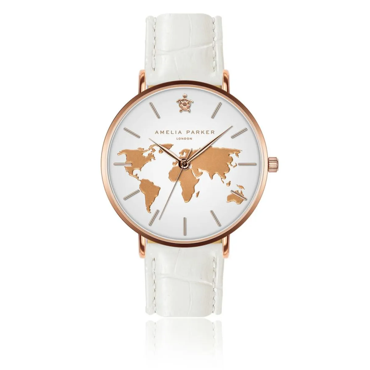 Amelia Parker Montres|Montre Femme Vacation en Cuir blanche