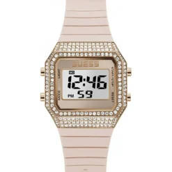 Guess Montres|Montre Femme Zoom en Silicone rose