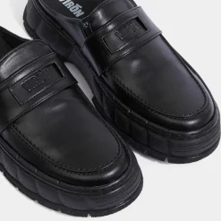 Viron Mocassins|Mules appleskin 1969 noirs