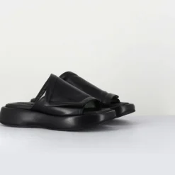 Malloni Sandales À Talons|Mules en Cuir Rombo noires