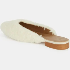 Flattered Sandales Plates|Mules Malva beiges