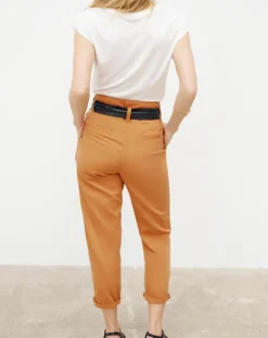 Caroll Pantalons|Pantalon 7/8 fuselé June tabac