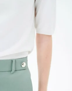 Caroll Pantalons|Pantalon ajusté Phileas céladon