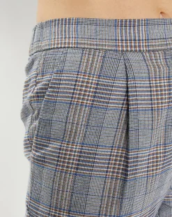 Galeries Lafayette Pantalons|Pantalon ajusté Rink imprimé Prince de Galles gris/noir