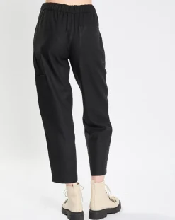 Marc O'Polo Pantalons|Pantalon cargo en Laine mélangée noir