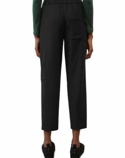 Marc O'Polo Pantalons|Pantalon cargo en Laine mélangée noir