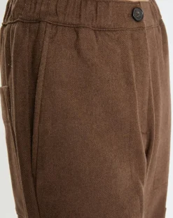 Marc O'Polo Pantalons|Pantalon cargo en Laine mélangée marron