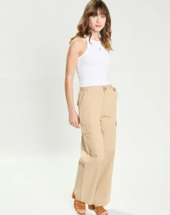 La Petite Etoile Pantalons|Pantalon cargo Pina beige
