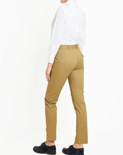 Galeries Lafayette Pantalons|Pantalon chino Charles kaki clair