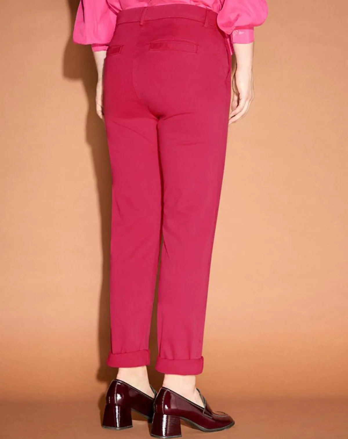 Jodhpur Pantalons|Pantalon chino Cyrilp rose foncé