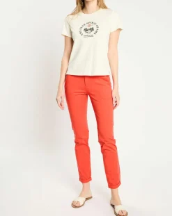 Scotch & Soda Pantalons|Pantalon Chino slim rouge