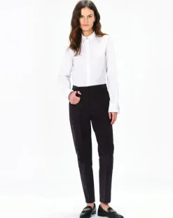 Caroll Pantalons|Pantalon cigarette Psidika gris foncé