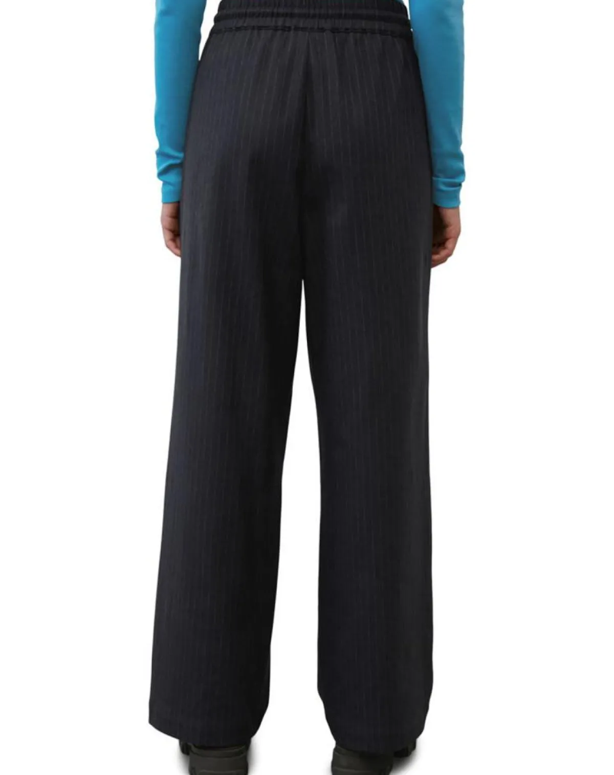 Marc O'Polo Pantalons|Pantalon de costume à rayures noir