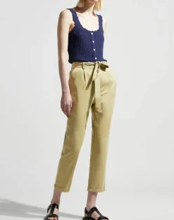 Garance Paris Pantalons|Pantalon droit chino Lupin kaki
