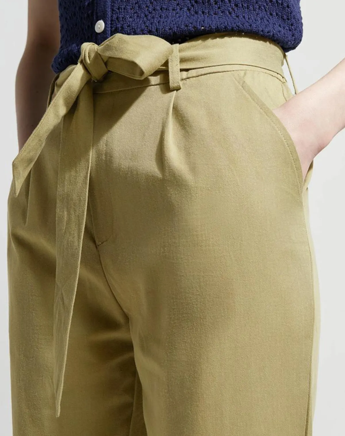 Garance Paris Pantalons|Pantalon droit chino Lupin kaki