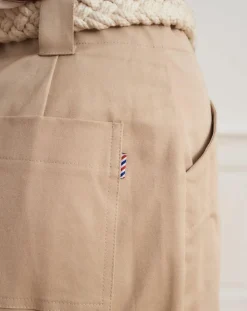 La Petite Francaise Pantalons|Pantalon droit Patrice beige