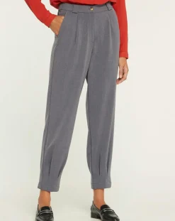 Yerse Pantalons|Pantalon droite Lugano gris