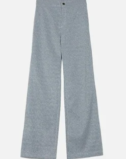 An'ge Pantalons|Pantalon Emmie effet pailleté argenté
