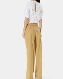 Zapa Pantalons|Pantalon en Laine mélangée Pervenche noisette