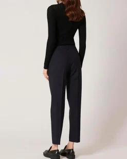 Zapa Pantalons|Pantalon en Laine mélangée Paul marine