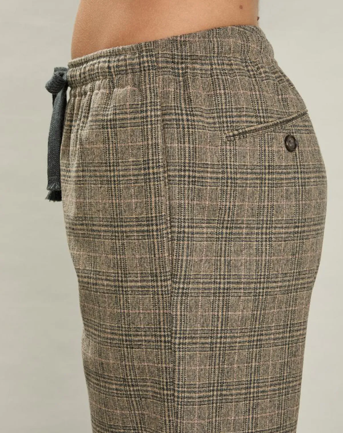 Hartford Pantalons|Pantalon en Laine mélangée Peyo beige/gris