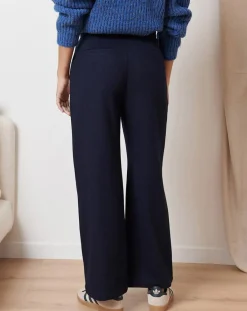 Garance Paris Pantalons|Pantalon en Laine mélangée Toby marine